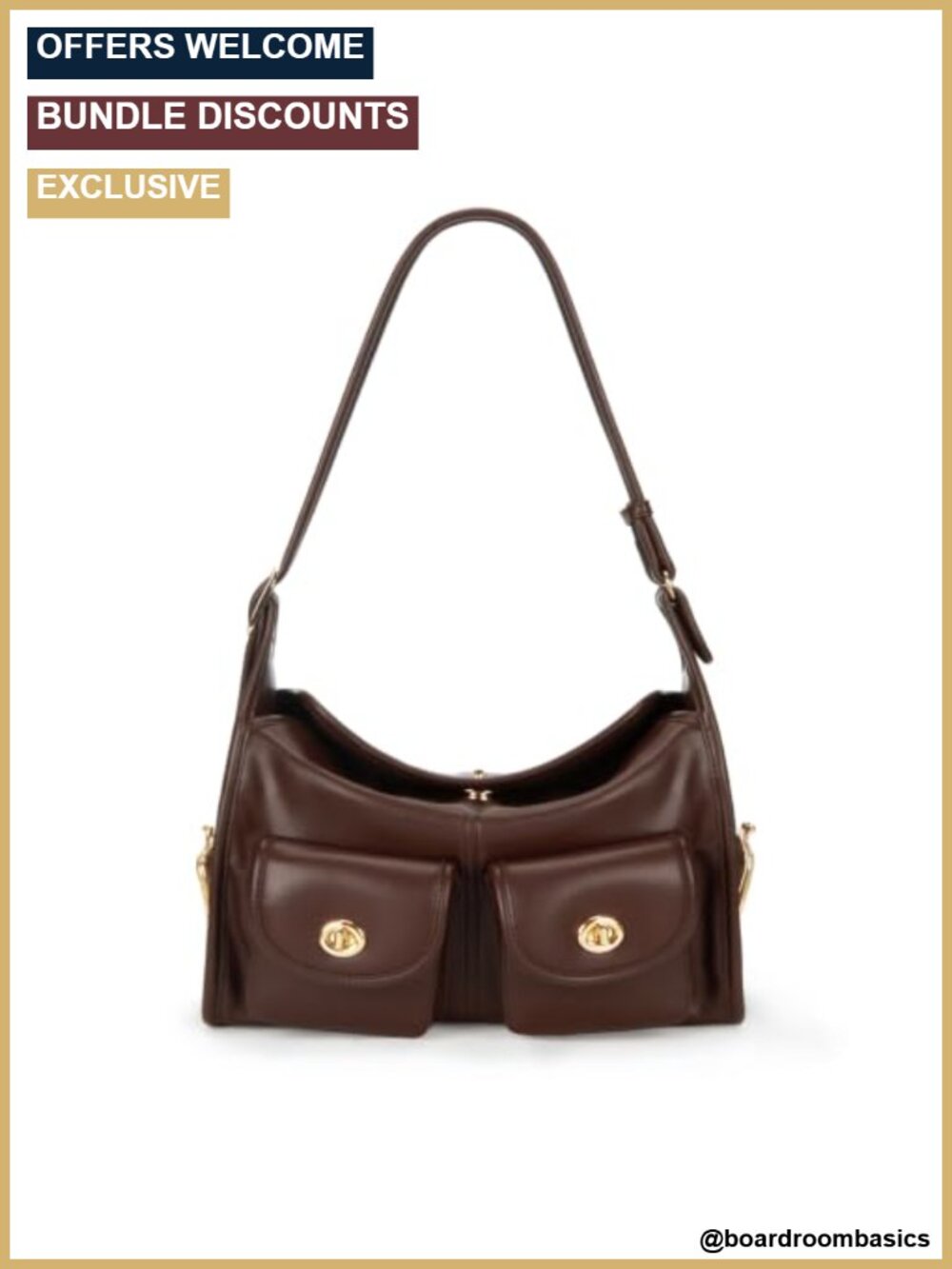 Turn Lock Shoulder Bag Multi-Pocket Hobo Handbags Large Kiss Lock Tote Crossbody